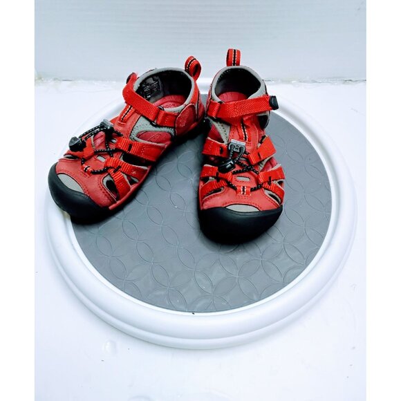 Keen Newport H2 Youth Sandals Red/Black Size 11 US Waterproof Durable Outdoor Sh - Picture 2 of 8